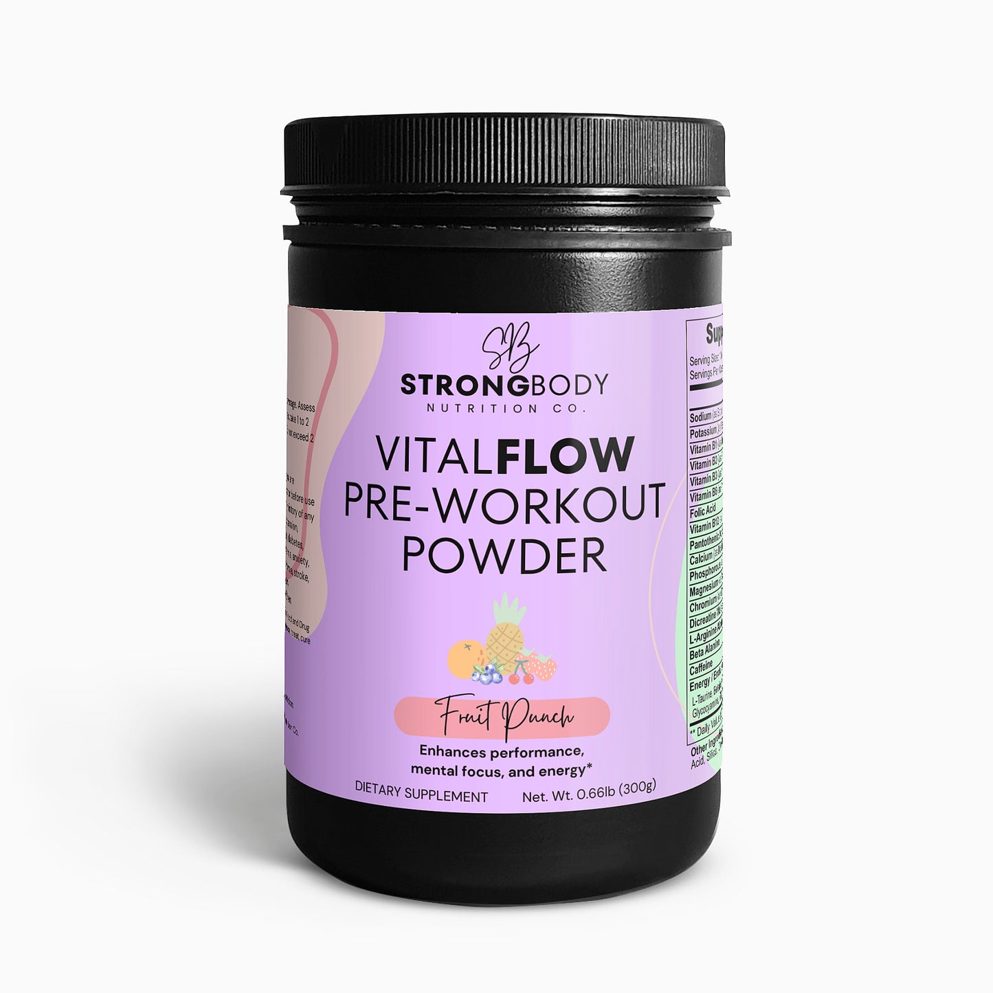 VitalFlow Pre-Workout Powder (Fruit Punch)
