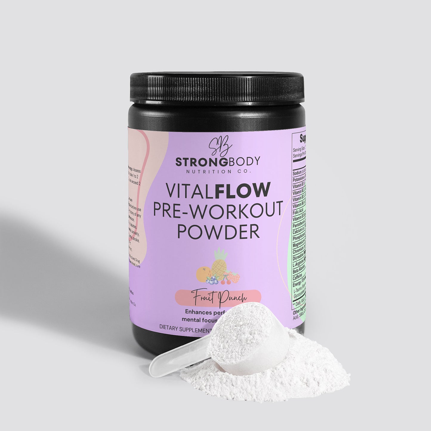 VitalFlow Pre-Workout Powder (Fruit Punch)