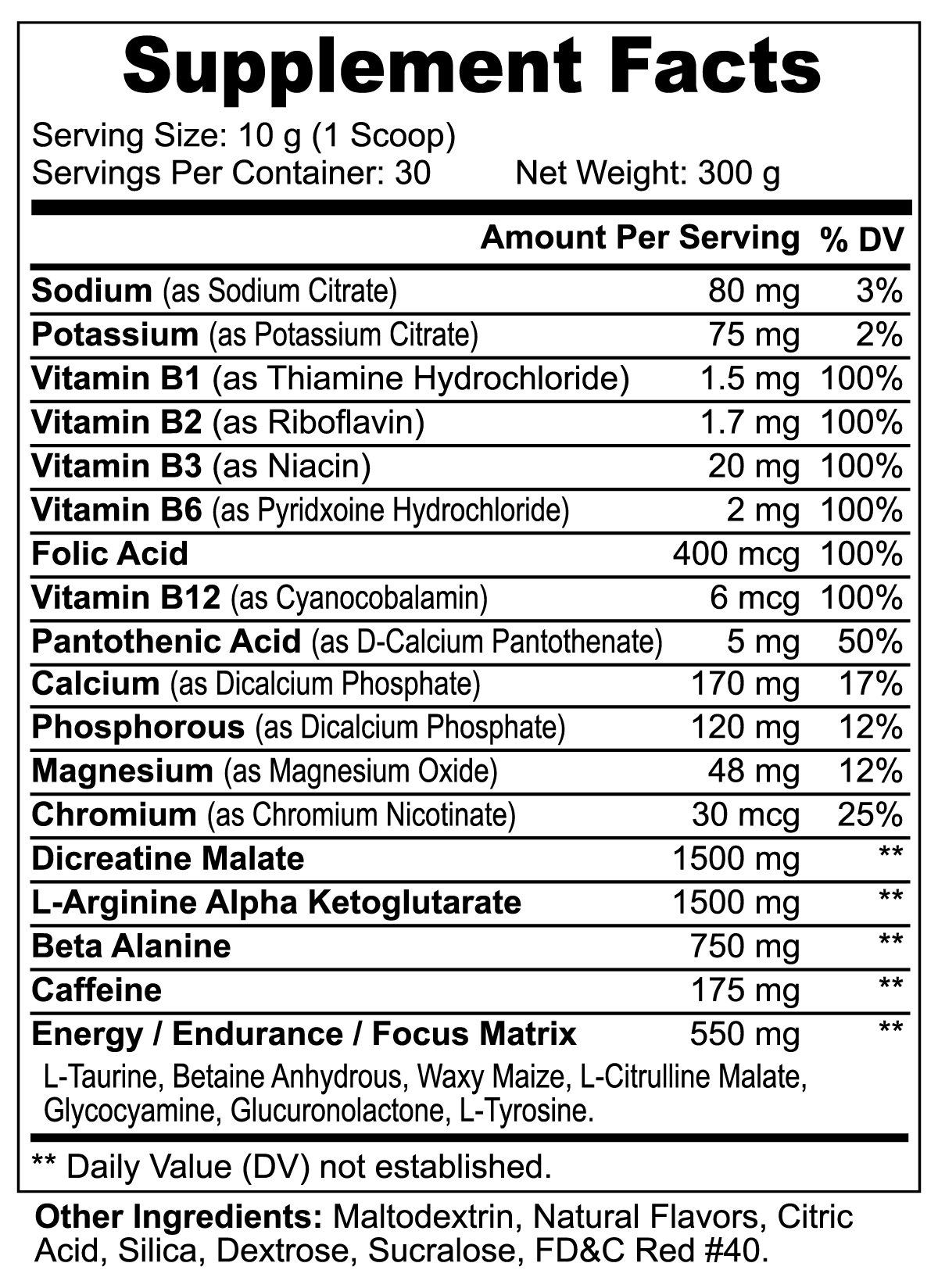 VitalFlow Pre-Workout Powder (Fruit Punch)